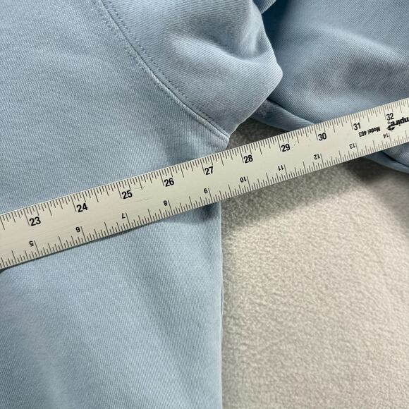 Ninth Hall Fundamentals Sweatshirt Men's XL Blue Boxy Faded Distressed Logo - Picture 7 of 16